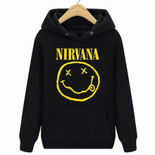 Load image into Gallery viewer, Short Sleeve Hoodies Sweatshirts, Nirvana ,Size 2X-LARGE, Hoodies Sweatshirts, Music, Face