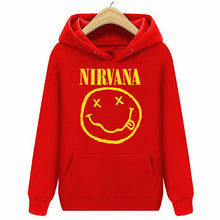 Load image into Gallery viewer, Short Sleeve Hoodies Sweatshirts, Nirvana ,Size 2X-LARGE, Hoodies Sweatshirts, Music, Face