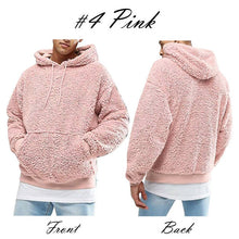 Load image into Gallery viewer, Mens Hoodies Sweatshirt Winter Warm Faux Fur Teddy Bear Long Sleeve Hooded Hoodie Tops Pullover Jumper Sweatshirts Men One Piece