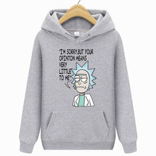 Load image into Gallery viewer, Rick Morty Hoodie 2019 Hot sale Crazy scientist  pullover Sweatshirt Man/Woman Casual Fashion Print interesting Streetwear Tops