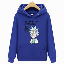 Load image into Gallery viewer, Rick Morty Hoodie 2019 Hot sale Crazy scientist  pullover Sweatshirt Man/Woman Casual Fashion Print interesting Streetwear Tops