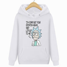 Load image into Gallery viewer, Rick Morty Hoodie 2019 Hot sale Crazy scientist  pullover Sweatshirt Man/Woman Casual Fashion Print interesting Streetwear Tops