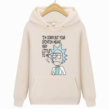 Load image into Gallery viewer, Rick Morty Hoodie 2019 Hot sale Crazy scientist  pullover Sweatshirt Man/Woman Casual Fashion Print interesting Streetwear Tops
