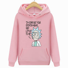 Load image into Gallery viewer, Rick Morty Hoodie 2019 Hot sale Crazy scientist  pullover Sweatshirt Man/Woman Casual Fashion Print interesting Streetwear Tops