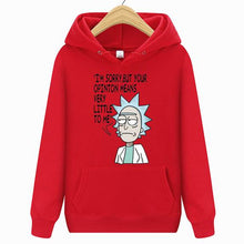 Load image into Gallery viewer, Rick Morty Hoodie 2019 Hot sale Crazy scientist  pullover Sweatshirt Man/Woman Casual Fashion Print interesting Streetwear Tops