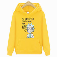 Load image into Gallery viewer, Rick Morty Hoodie 2019 Hot sale Crazy scientist  pullover Sweatshirt Man/Woman Casual Fashion Print interesting Streetwear Tops