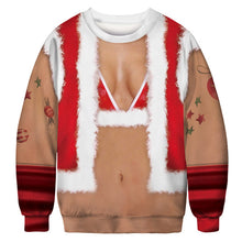 Load image into Gallery viewer, Men&#39;s sweater pull homme Ugly Christmas Sweater Santa Claus 3d Loose Hoodie Men Women christmas sweater men pull noel homme