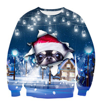 Load image into Gallery viewer, Unisex  Christmas Sweater ugly Christmas Sweaters Men/female Pullover Winter Autumn tops print  Funny  Dinosaur tops Clothing