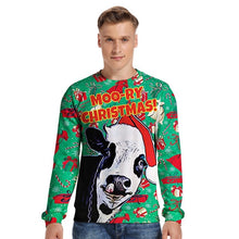 Load image into Gallery viewer, Unisex  Christmas Sweater ugly Christmas Sweaters Men/female Pullover Winter Autumn tops print  Funny  Dinosaur tops Clothing