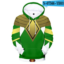 Load image into Gallery viewer, New black+white 3D Power Rangers Hoodies Men Women Sweatshirts Children Hip Hop Hoodie Autumn Hoody Kids Power Rangers pullovers