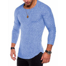Load image into Gallery viewer, Plus Size S-4XL Slim Fit Sweater Men 2018 Spring Autumn Thin O-Neck Knitted Pullover Men Casual Solid Mens Sweaters Pull Homme
