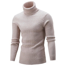 Load image into Gallery viewer, Puimentiua Men&#39;s Turtleneck Knitwear Casual Long Sleeve Knitted Tops Men Slim Fit Brand Pullovers Autumn Winter Male Streetwears