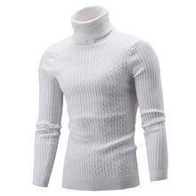 Load image into Gallery viewer, Puimentiua Men&#39;s Turtleneck Knitwear Casual Long Sleeve Knitted Tops Men Slim Fit Brand Pullovers Autumn Winter Male Streetwears