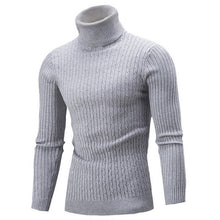Load image into Gallery viewer, Puimentiua Men&#39;s Turtleneck Knitwear Casual Long Sleeve Knitted Tops Men Slim Fit Brand Pullovers Autumn Winter Male Streetwears