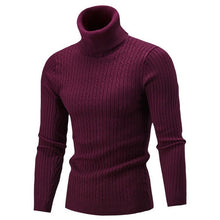 Load image into Gallery viewer, Puimentiua Men&#39;s Turtleneck Knitwear Casual Long Sleeve Knitted Tops Men Slim Fit Brand Pullovers Autumn Winter Male Streetwears