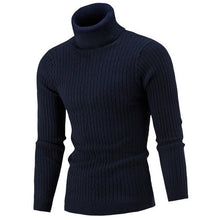 Load image into Gallery viewer, Puimentiua Men&#39;s Turtleneck Knitwear Casual Long Sleeve Knitted Tops Men Slim Fit Brand Pullovers Autumn Winter Male Streetwears
