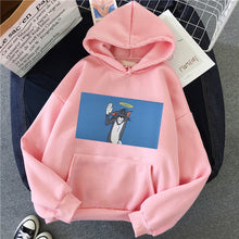 Load image into Gallery viewer, Harajuku Hoodies for Girls Cat Tom Mouse Jerry White&amp;pink Hooded Tops Women&#39;s Sweatshirt Long-sleeved Winter Tops Women Hoodies